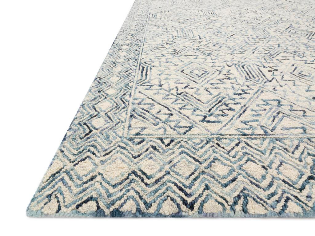Loloi II Ziva ZV-03 Bluestone Area Rug Angle