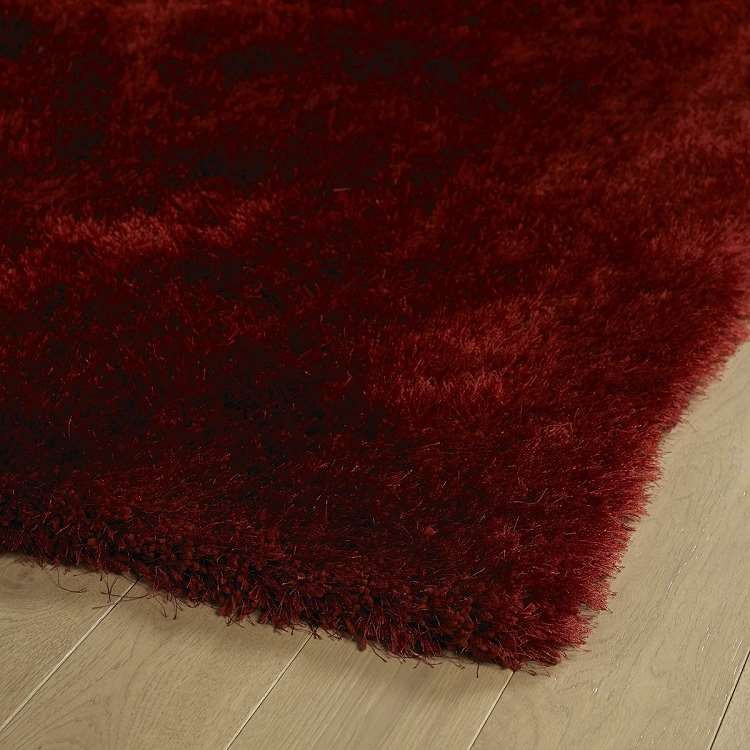 Posh Shag PSH01-06 Brick Area Rug Corner
