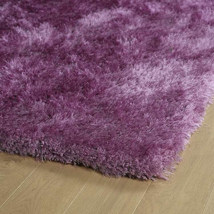 Posh Shag PSH01-90 Lilac Area Rug Corner