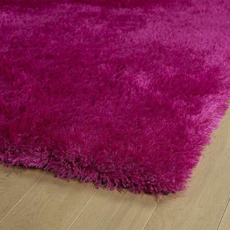 Posh Shag PSH01-92 Pink Area Rug Corner