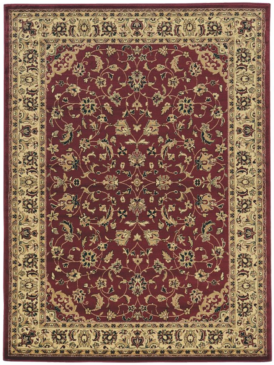 Radici Castello 953 Burgundy Area Rug