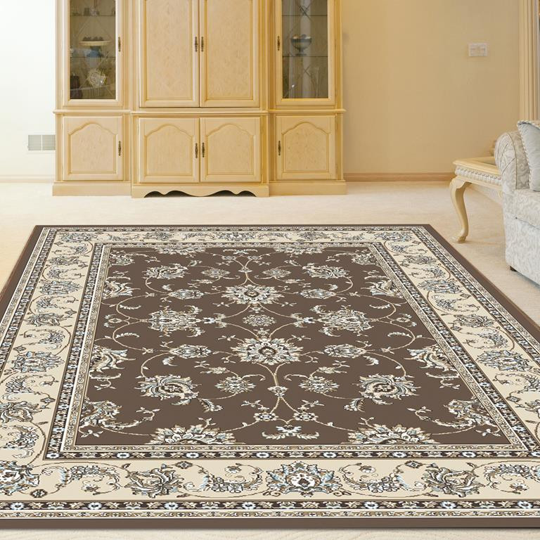 Radici Pisa 1780 Brown Area Rug Room Scene