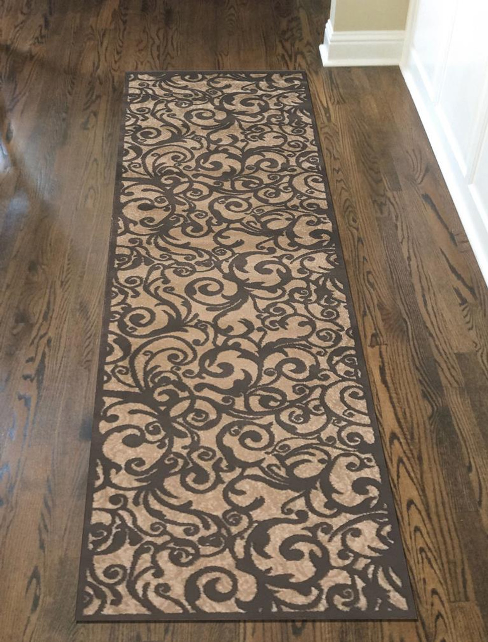 Radici Pisa 1845 Beige Runner Area Rug Room Scene