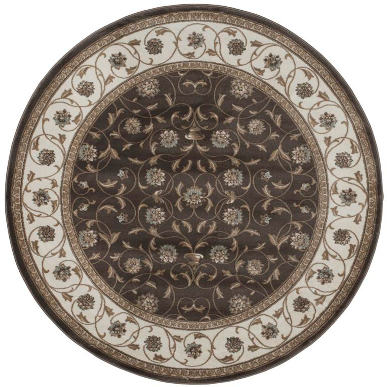 Radici Pisa 3743 Brown Round Area Rug