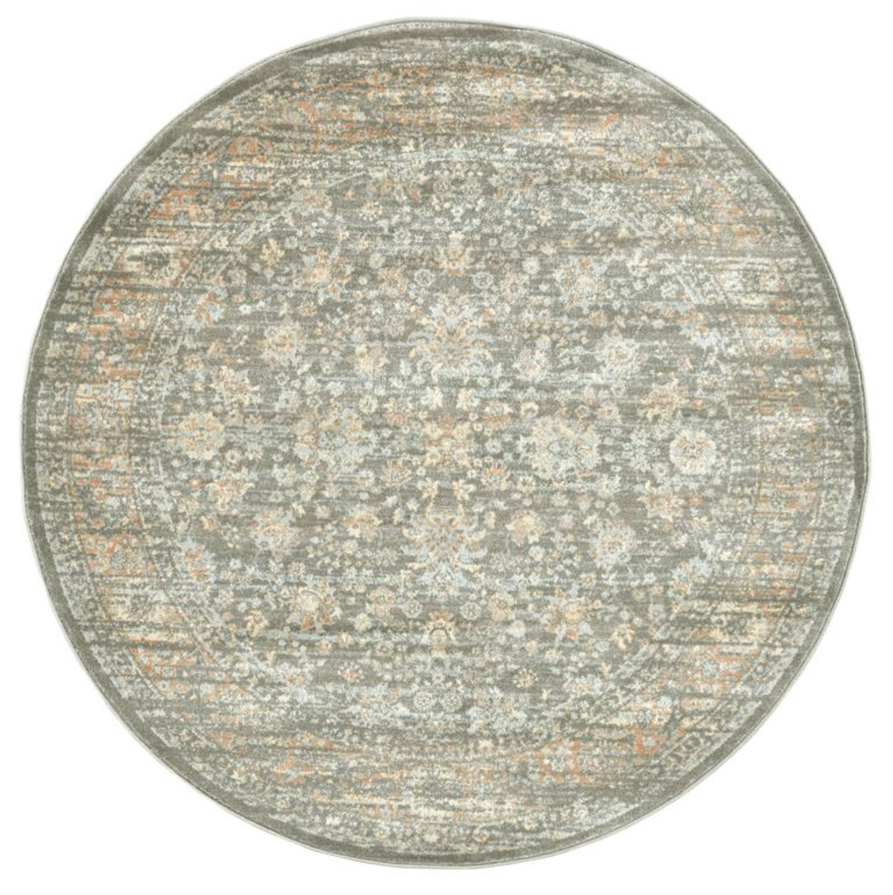 Radici Seriate 501 Lt. Green Round Area Rug