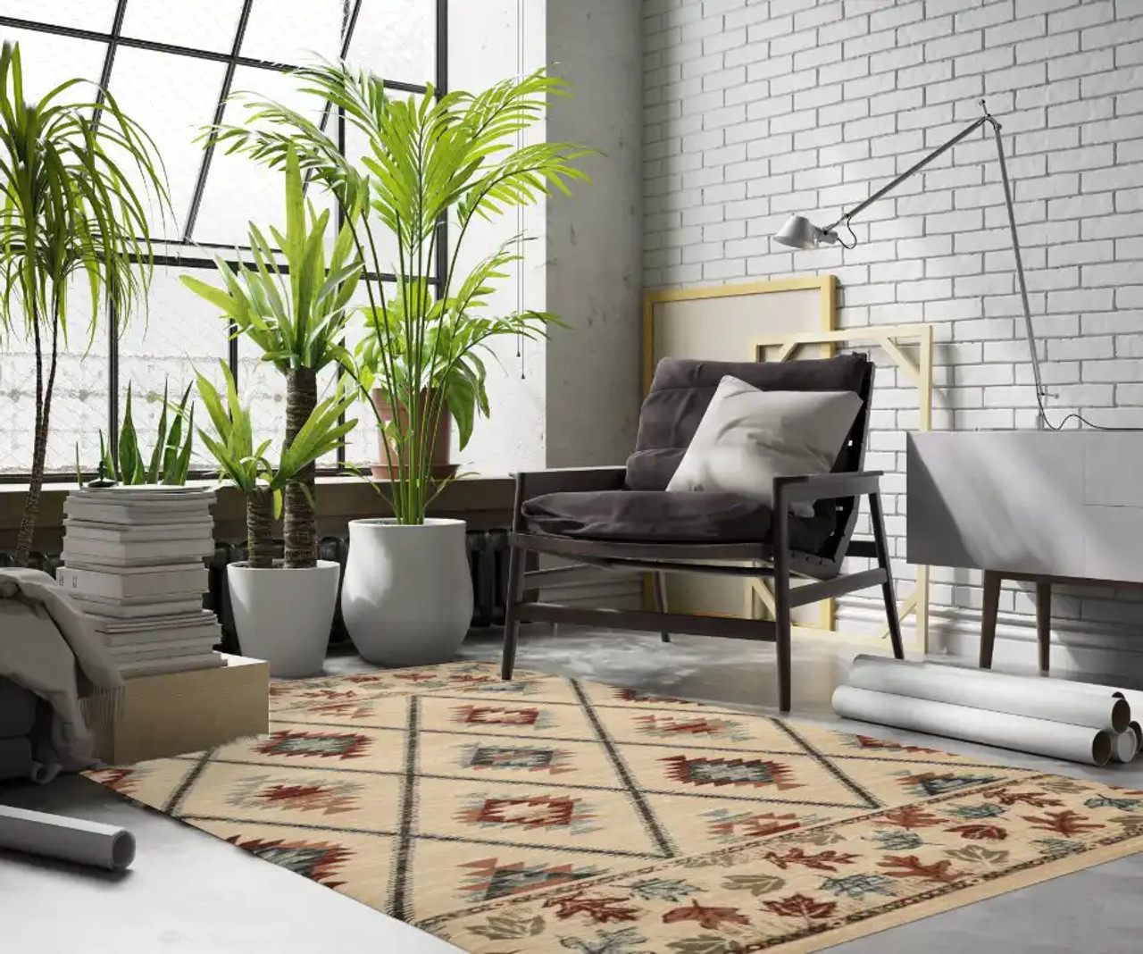 Kas Chester 5632 Ivory Harvest Area Rug Room Scene