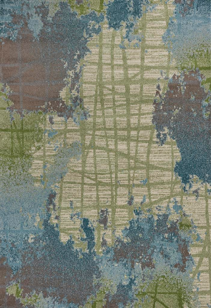 Kas Illusions 6207 Green/Blue Visions Area Rug