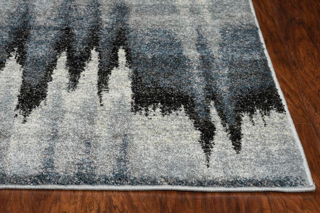 Kas Landscapes Blue/Ivory Pulse Rug - Carpet & Tile Mart