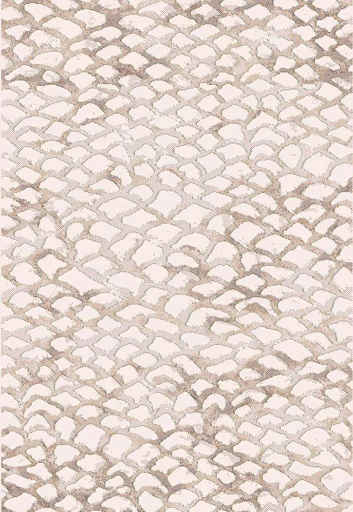 Dynamic Rugs Eclipse 64194-8565 Ivory 2'7" Wide Hall and Stair Runner