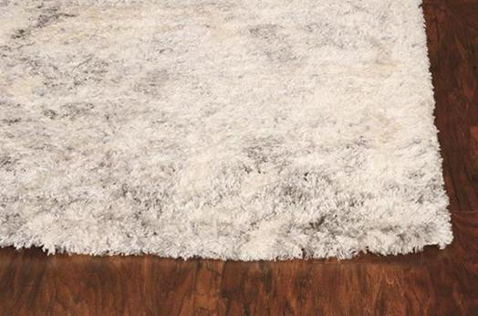 Kas Merino 6703 Ivory/Grey Vintage Area Rug Corner