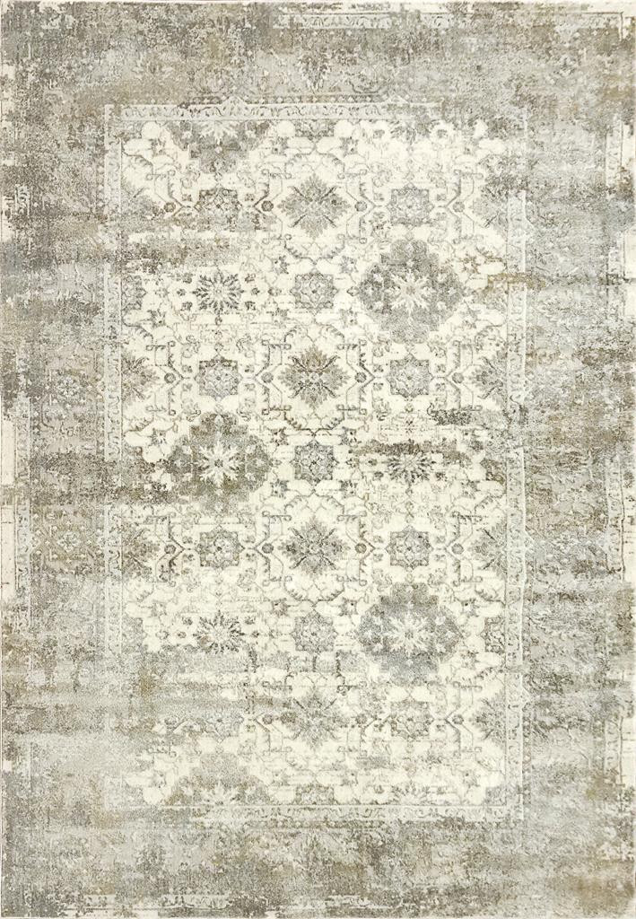 Dynamic Rugs Castilla 3534-109 Cream/Silver Area Rug - Carpet & Tile Mart