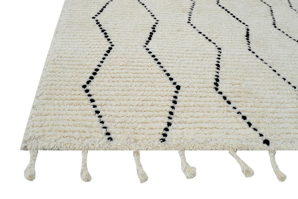 Dynamic Rugs Celestial 6950-190 Ivory/Black Area Rug Backing