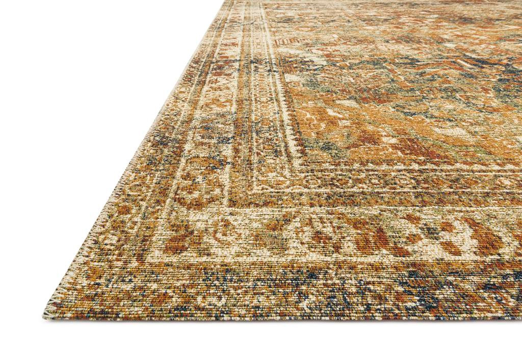 Loloi Sebastian SEB-04 Lagoon/Spice Area Rug Angle