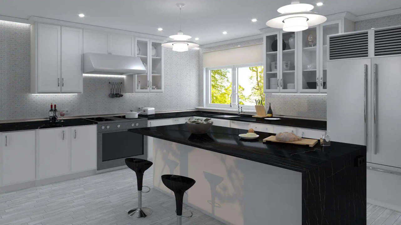 GDN133 Garden Party Coconut White Mosaic Tile Room Scene