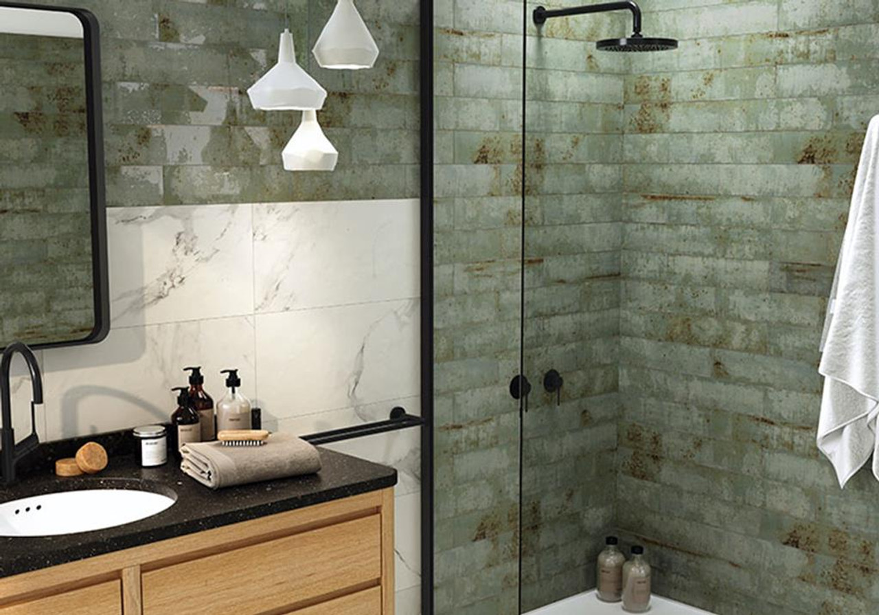 IBR9374 Iberian Andalusia Mosaic Tile Room Scene 2