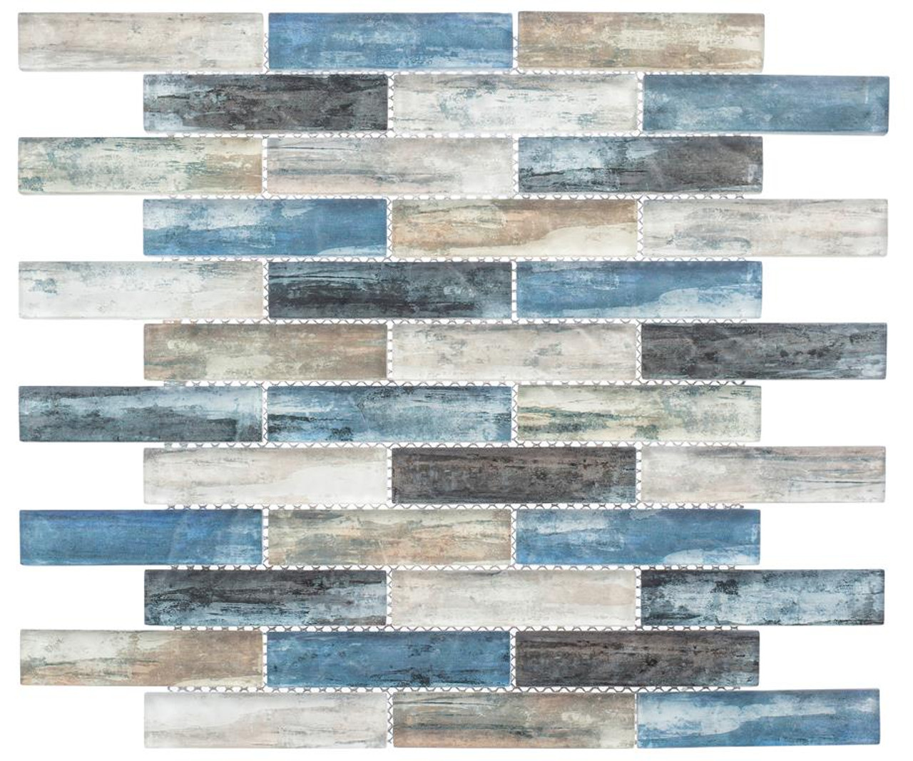 MET763 Metropolis Kent Sky Mosaic Tile Product Image