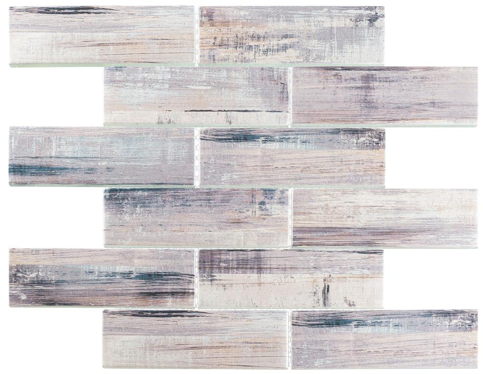 PTF986 Painted Forest Walnut Field Mosaic Tile Product Image
