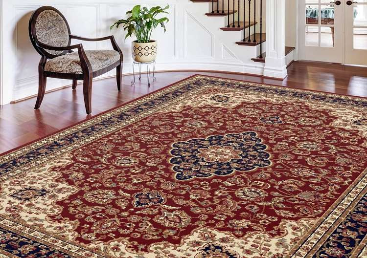 ACME Furniture SAWTELL RUG レッド Tayse Rugs Sensation 4780 Red Area Rug - Carpet & Tile Mart