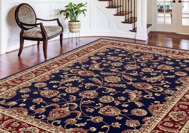 Tayse Rugs Sensation 4797 Navy Area Rug - Carpet & Tile Mart