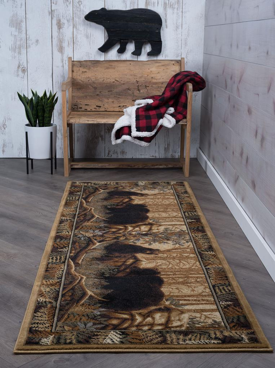 Americana 6690 Multi Runner Area Rug on Floor Americana 6690 Multi Runner Area Rug on Floor