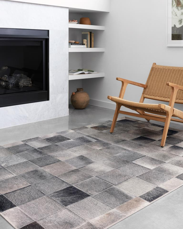 Loloi II Maddox MAD-06 Charcoal/Grey Area Rug Room Scene