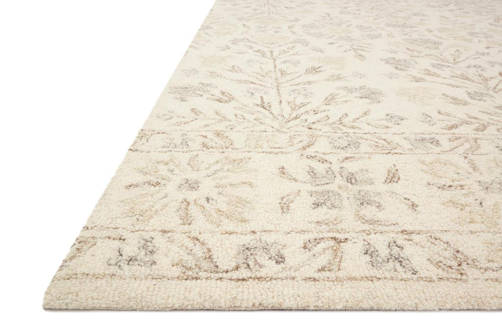 Loloi Norabel NOR-02 Ivory/Neutral Area Rug Angle