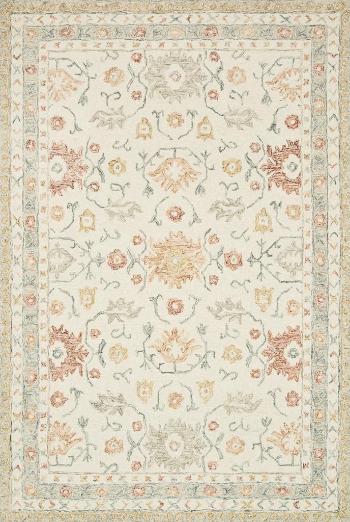 Loloi Norabel NOR-03 Ivory/Rust Area Rug
