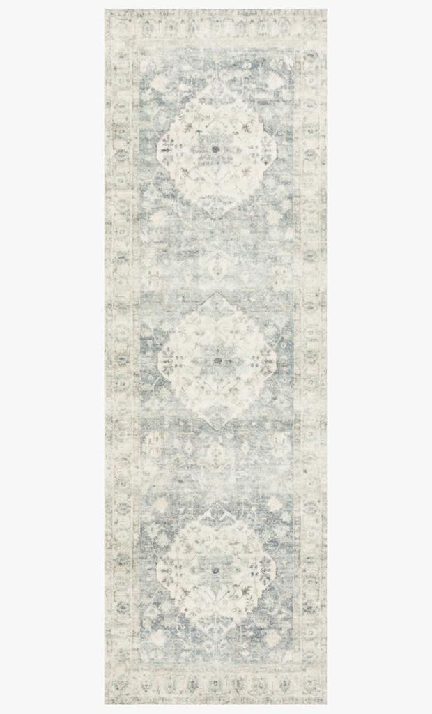 Loloi II Rosette ROS-07 Denim/Fog Area Rug - Carpetmart.com