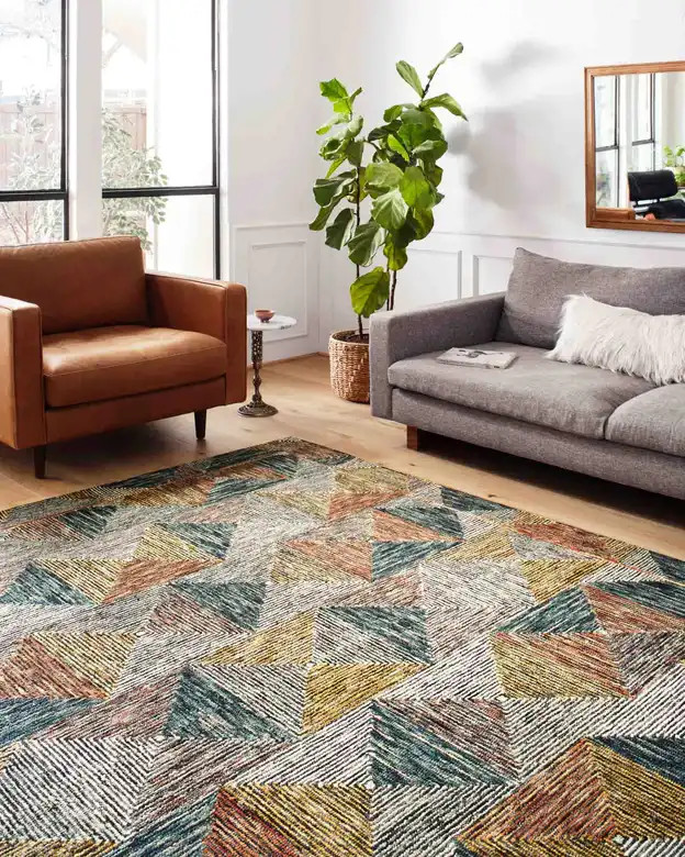 Loloi II Spectrum SPE-01 Lagoon/Spice Area Rug - Carpetmart.com