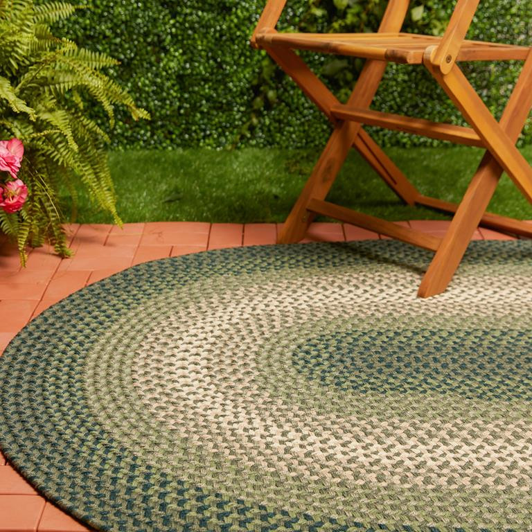 Rhody Rug Twin River TR22 Green Multi Area Rug - Carpetmart.com ...