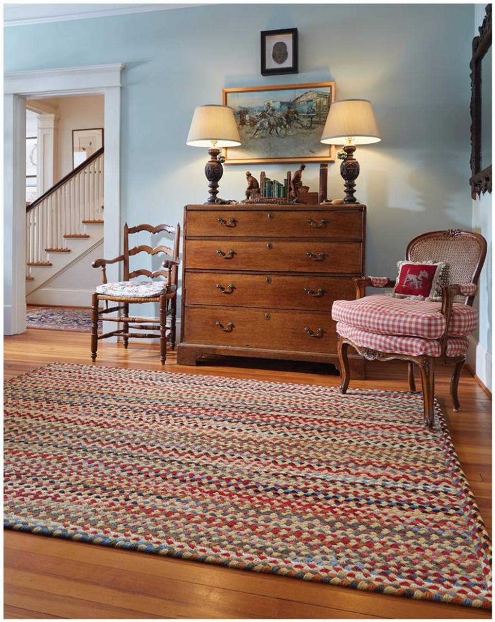 Plymouth Colony Blue Capel Rugs
