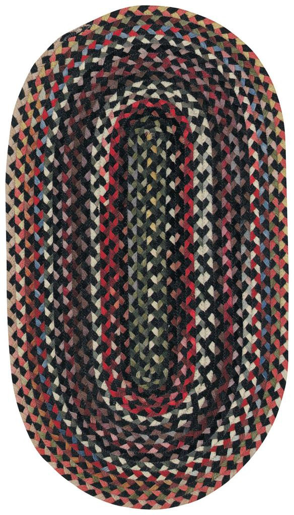 Capel Rugs Plymouth 0440-300 Black Area Rug Oval