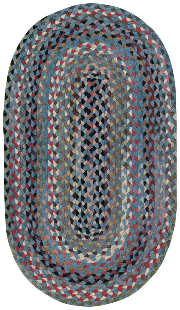 Capel Rugs Plymouth 0440-400 Colony Blue Area Rug Oval
