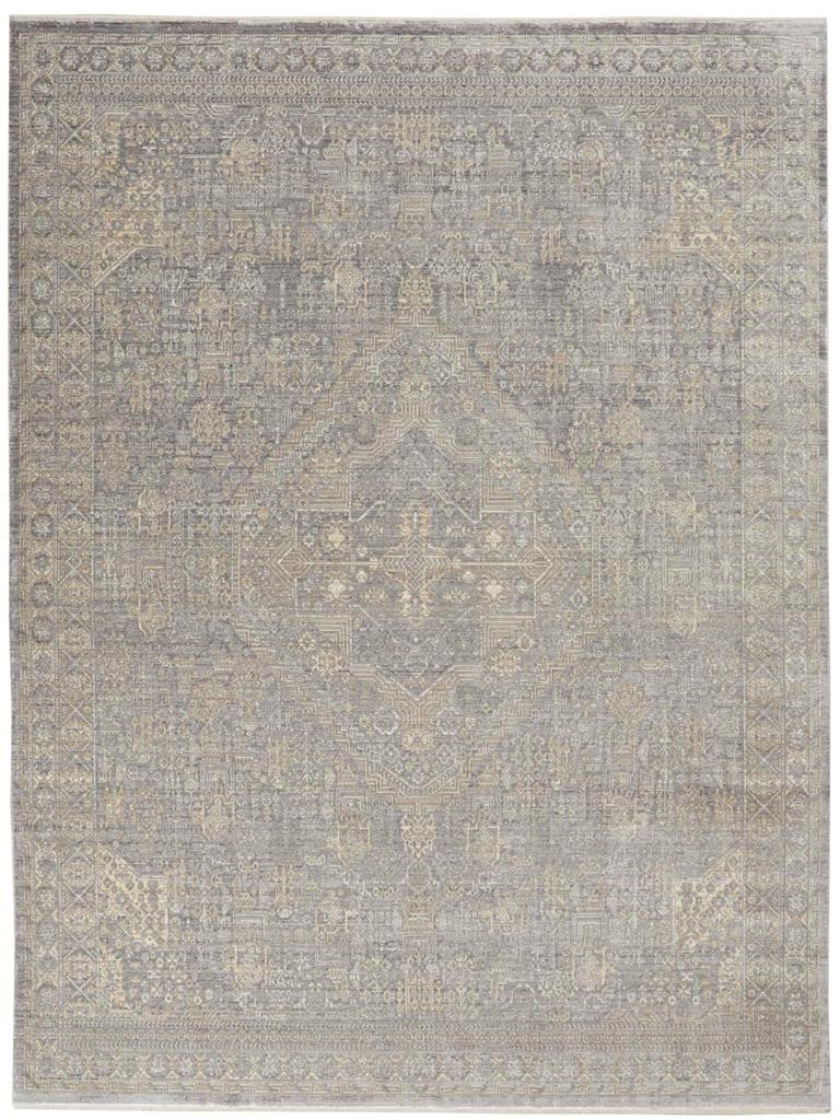 Nourison Lustrous Weave LUW02 Grey/Beige Area Rug - Carpetmart.com