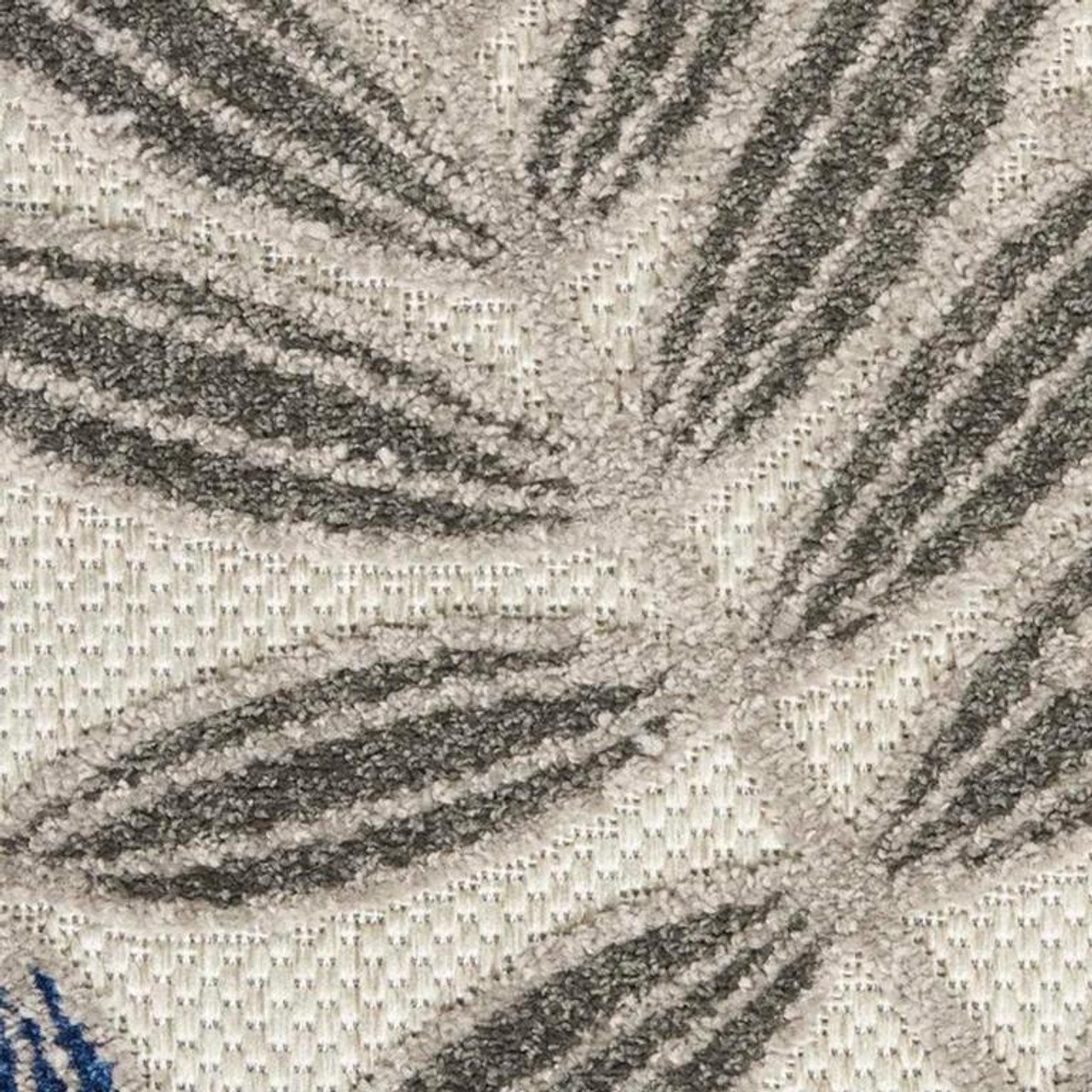 Nourison Aloha ALH18 Grey Blue Area Rug Detail