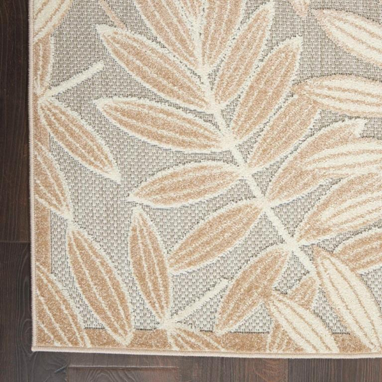 Nourison Aloha ALH18 Natural Area Rug Corner