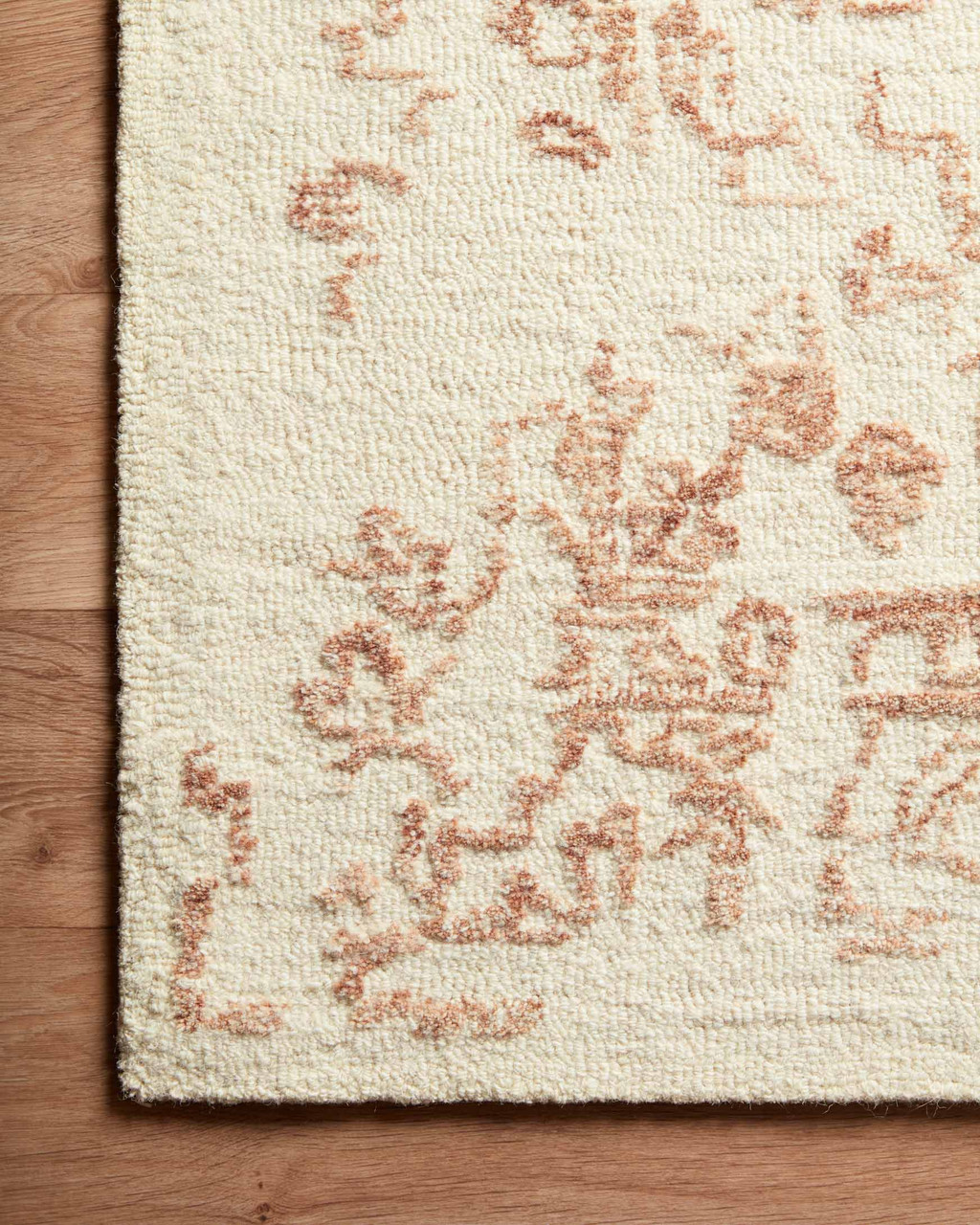 Annie ANN-01 White Rust Area Rug - Magnolia Home by Joanna Gaines ...