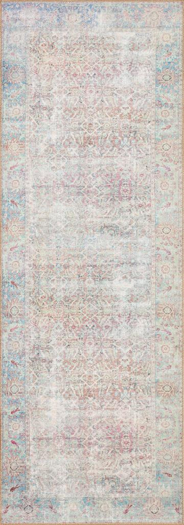 Loloi II Wynter WYN-04 Red Teal Runner Area Rug