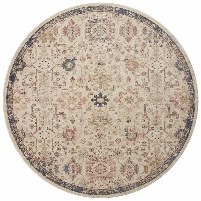 Loloi Giada GIA-04 Ivory Multi Round Area Rug
