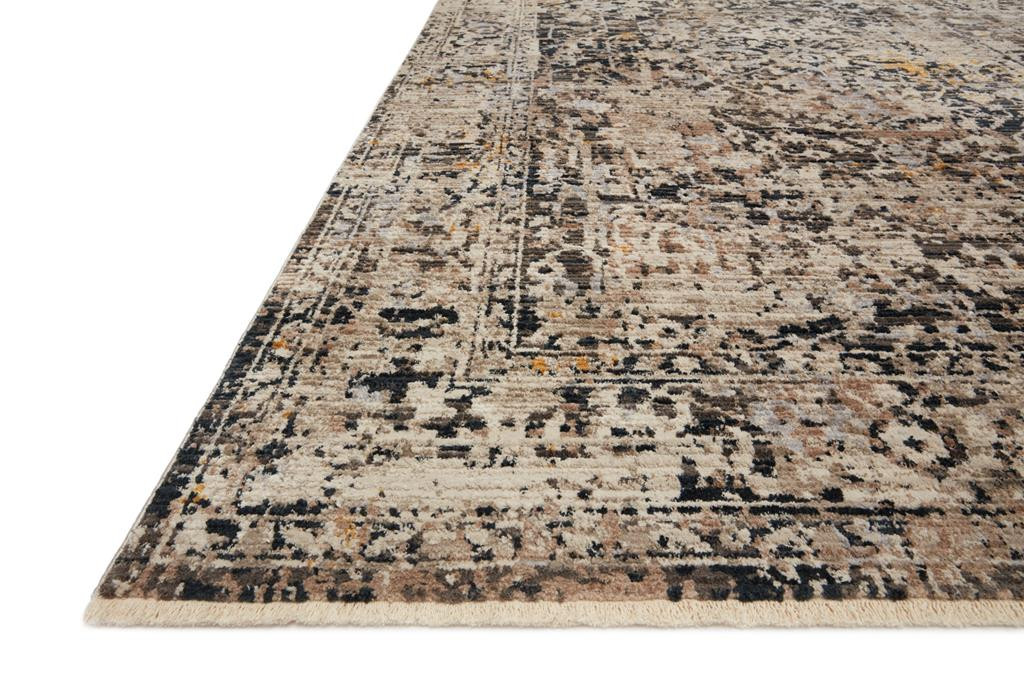 Loloi Leigh LEI-03 Charcoal Taupe Area Rug Angle