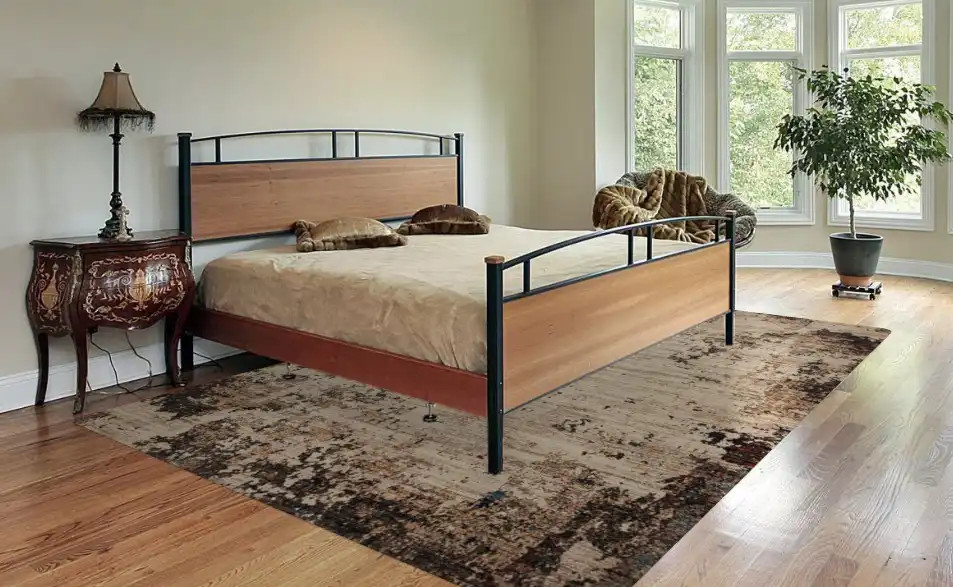 Loloi Leigh LEI-05 Ivory Charcoal Area Rug Room Scene