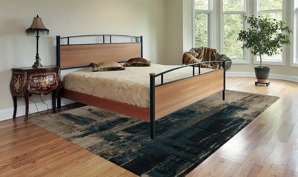 Loloi Leigh LEI-08 Slate Denim Area Rug Room Scene