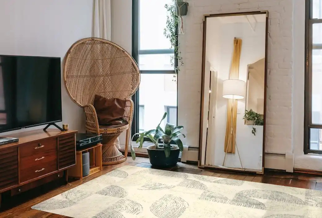 Loloi Milo MLO-03 Slate Denim Area Rug Room Scene