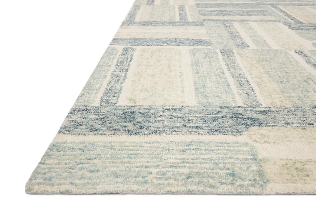 Loloi Milo MLO-04 Aqua Denim Area Rug Angle