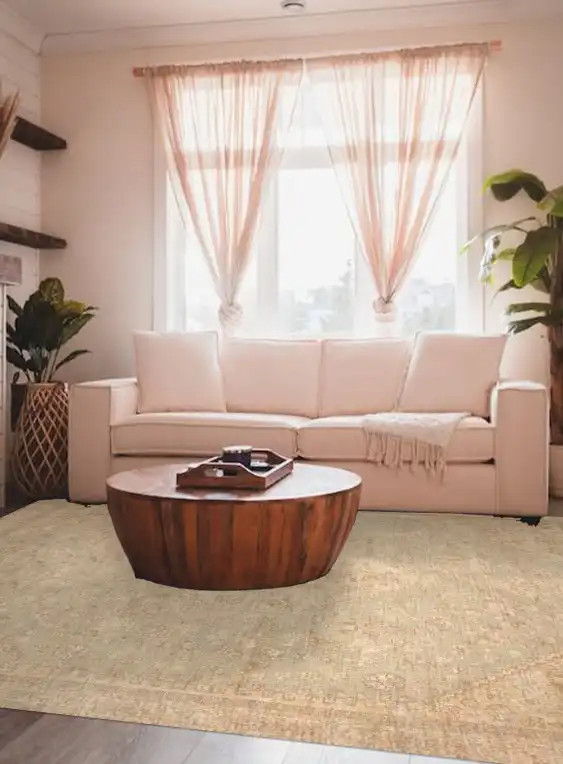 Loloi Priya PRY-01 Ocean Ivory Area Rug Room Scene