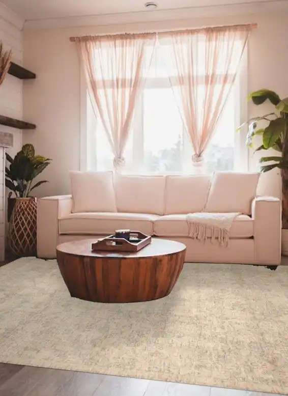 Loloi Priya PRY-02 Navy Ivory Area Rug Room Scene