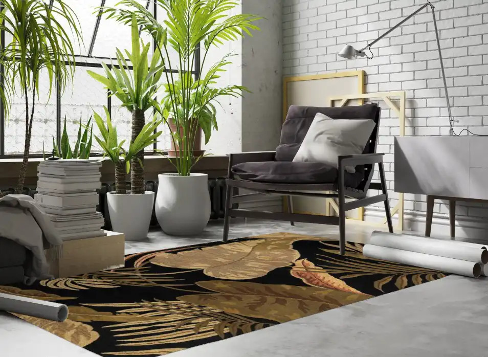 Havana by Kas Oriental Rugs Area Rug | 2616 Midnight Rainforest