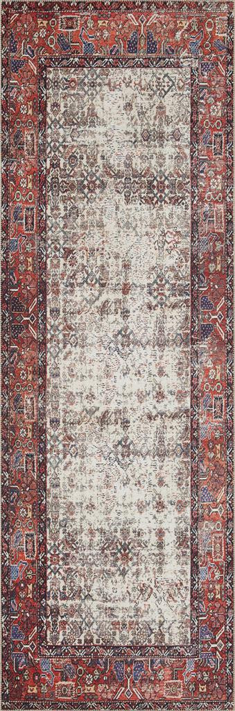 Loloi II Layla LAY-12 Ivory Brick Runner Area Rug