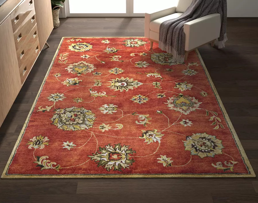Syriana 6008 Sienna Allover Mahal Area Rug by Kas Oriental Rugs