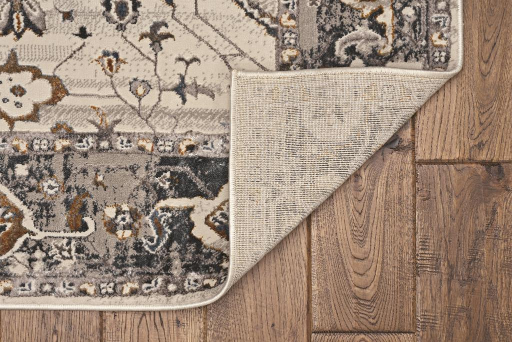 Kas Inspire 7500 Ivory Grey Empera Area Rug Back